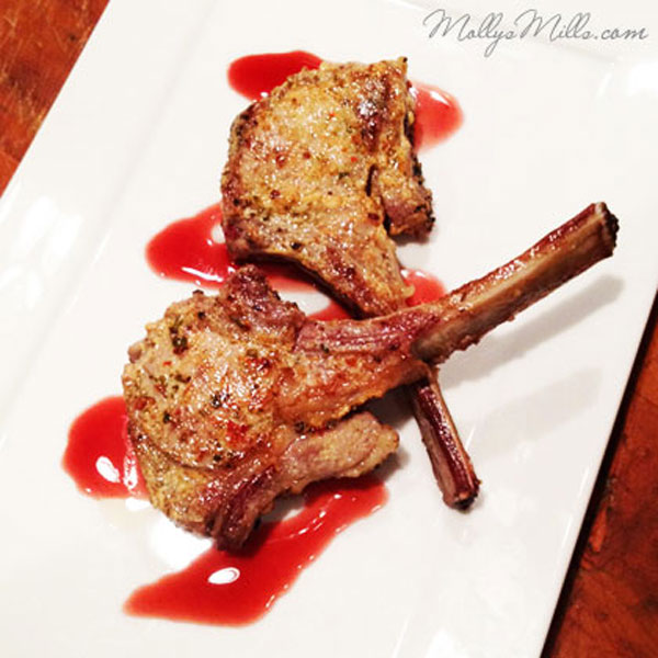 Dijon Rubbed Rack of Goat