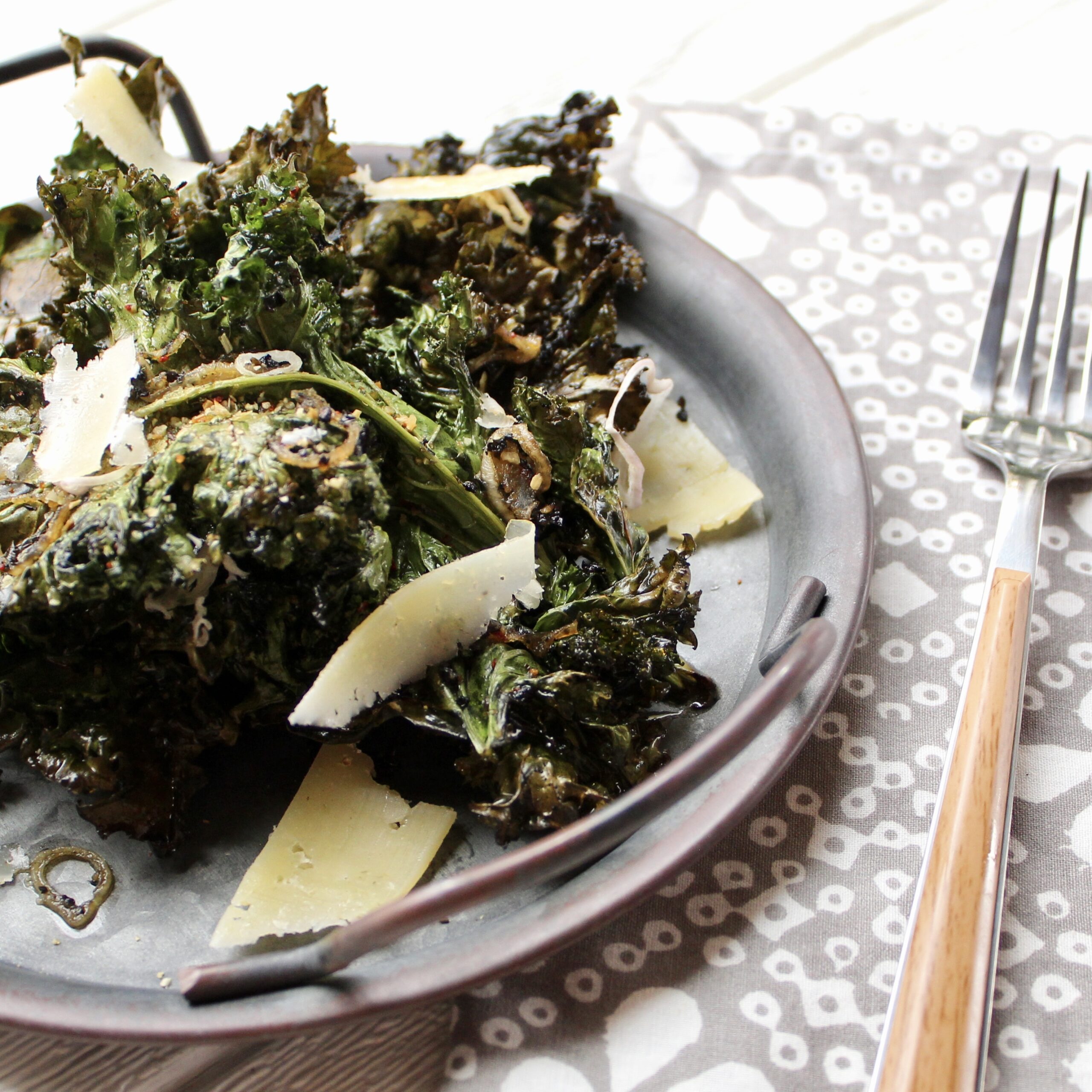 Warm Grilled Kale Salad